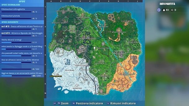 Mappa Fortnite PS4