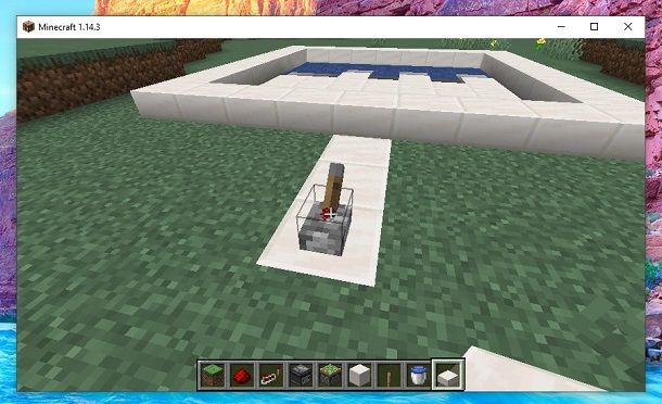 Piscina automatica Minecraft