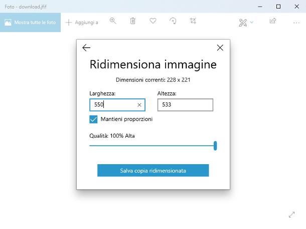 Foto di Windows 10