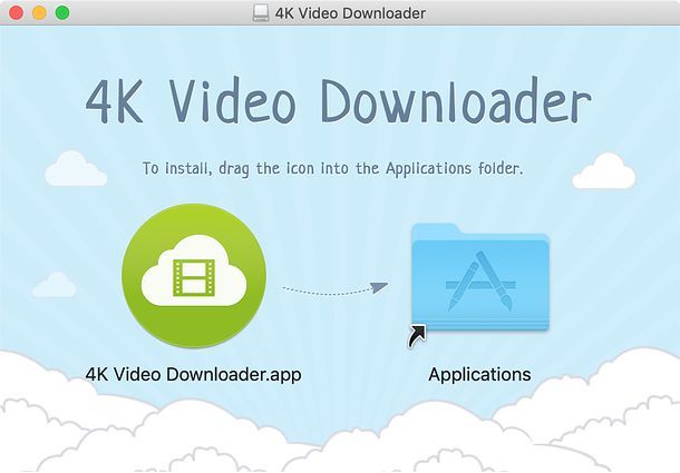 Installazione di 4K Video Downloader su Mac
