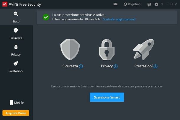 Avira Free Antivirus per Windows