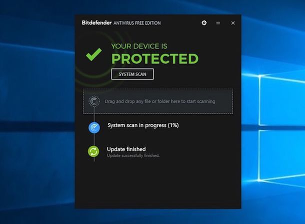 Effettuare una scansione antivirus