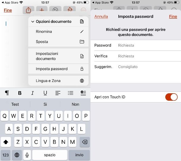 Come criptare un file Word su smartphone e tablet