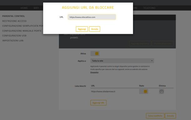 Come bloccare un sito dal router