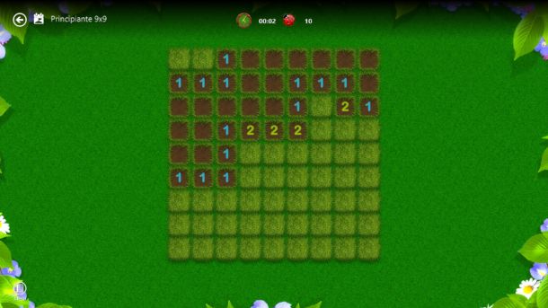 Schermata di Microsoft Minesweeper