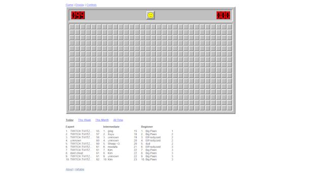 Schermata di Minesweeper Online