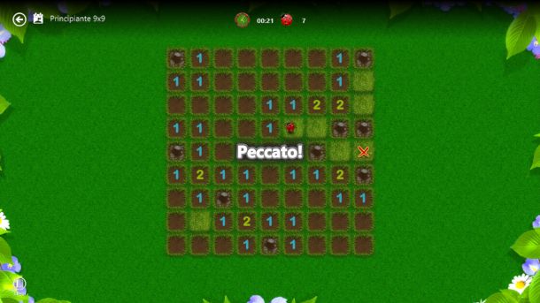 Schermata di Microsoft Minesweeper