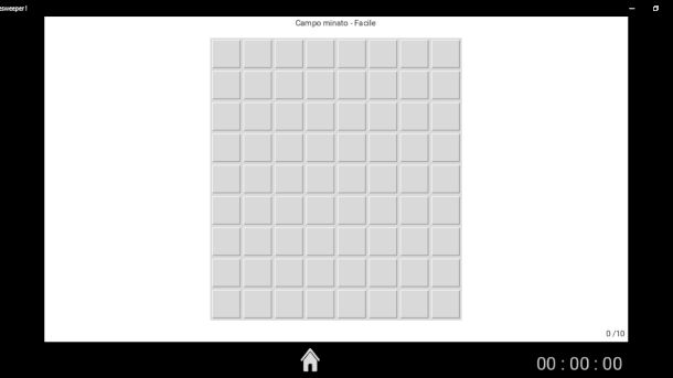 Schermata di Minesweeper !