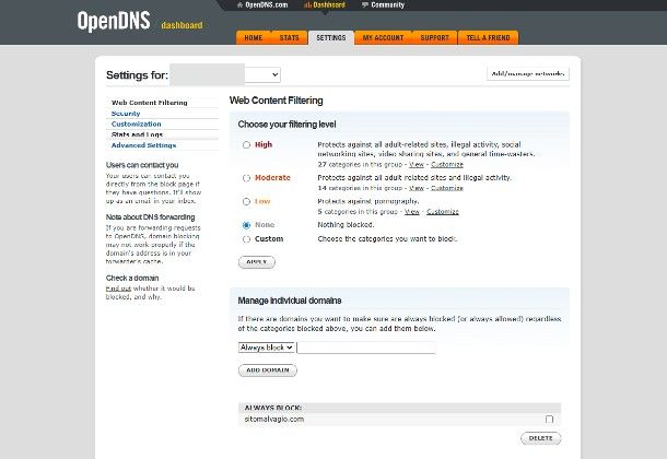 Come bloccare un sito dal router