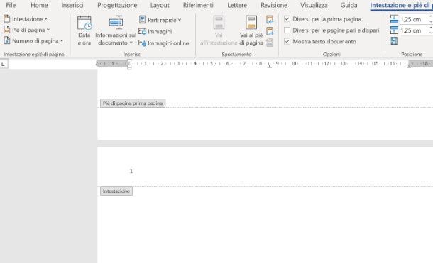 Come inserire numeri di pagina Word saltando la prima