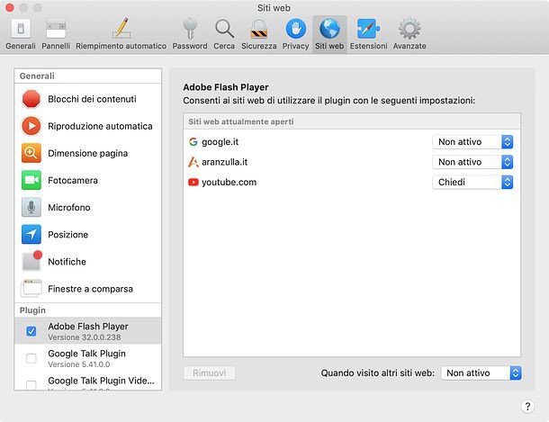 Come abilitare i plugin in Safari su Mac