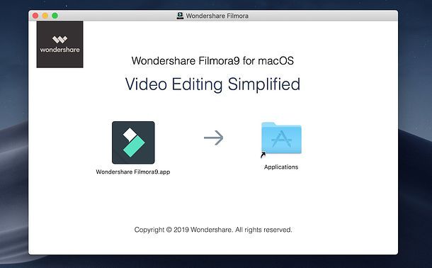 Installazione Filmora su Mac