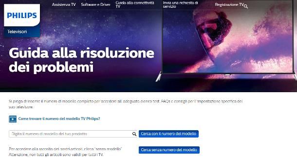 Come resettare TV Philips