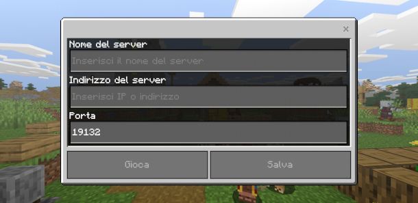 Giocare online a Minecraft