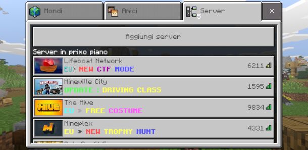 Giocare online a Minecraft