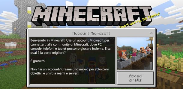 Accedere a Xbox Live in Minecraft PE