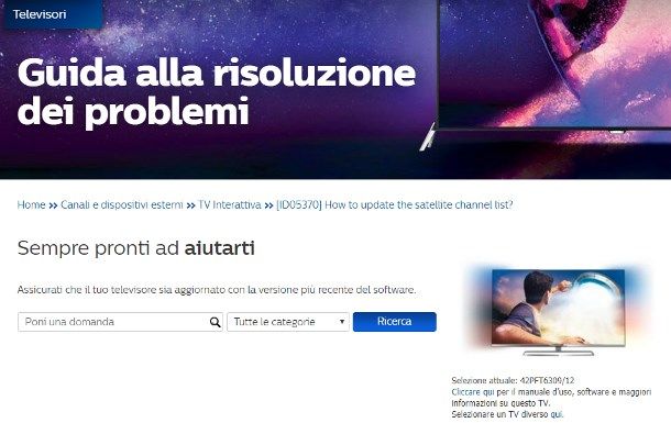 Come togliere i sottotitoli dalla TV Philips - In caso di problemi