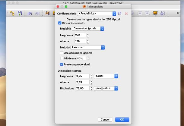 Programmi per il ridimensionamento