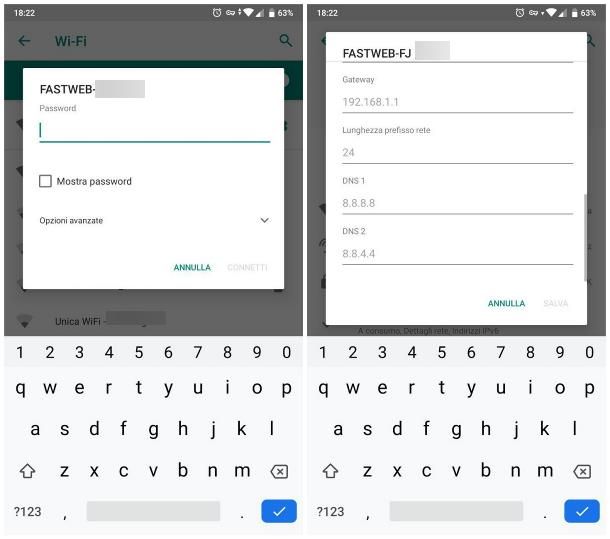 Come configurare rete WiFi su Android