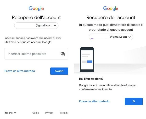 Sbloccare un telefono Android protetto da password di Google