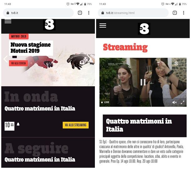 Come Vedere Tv8 Sul Cellulare RIMMERFORARIZONA