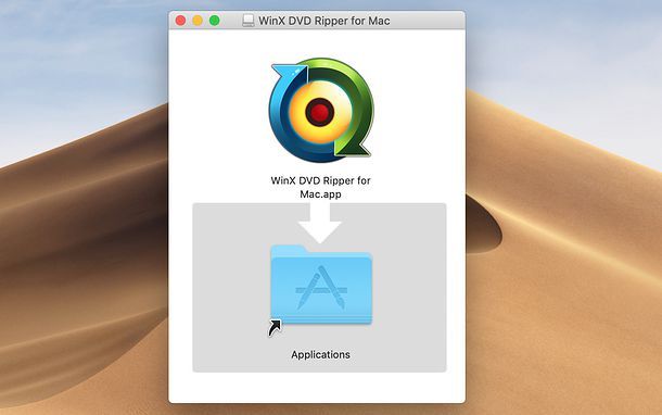Installazione WinX DVD Ripper Platinum su Mac