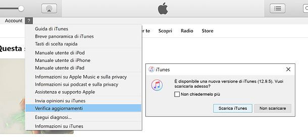 Come aggiornare iTunes su Windows