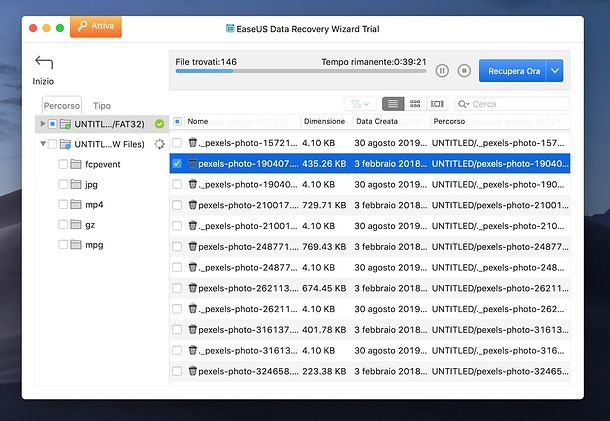 EaseUS Data Recovery Wizard per Mac