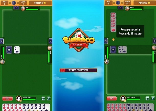 Burraco online la sfida app