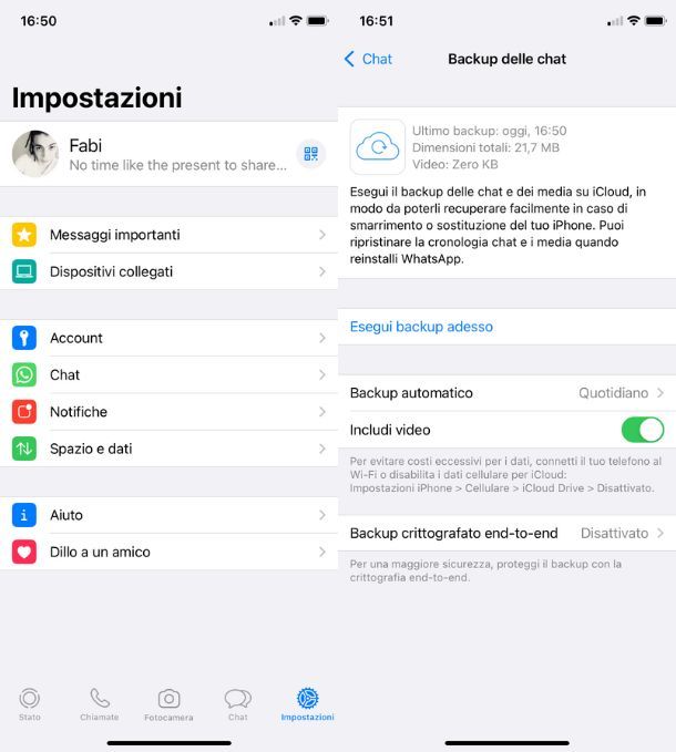 Vedere messaggi eliminati WhatsApp iOS