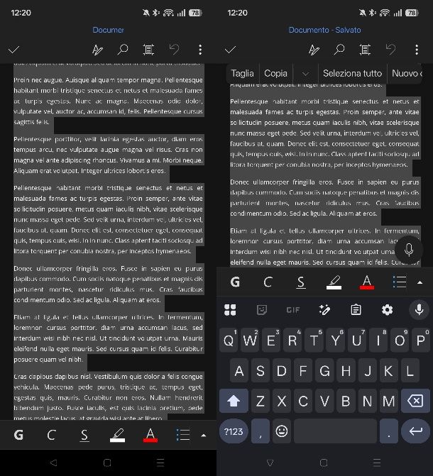 Come cancellare pagine intere da Word su smartphone e tablet