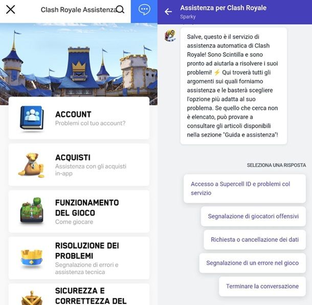 In caso di dubbi e problemi Clash Royale