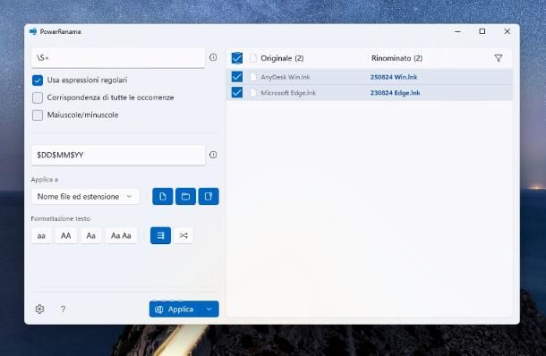 Come rinominare più file contemporaneamente con nomi diversi