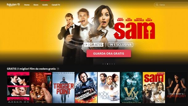 Rakuten TV Siti film gratis senza registrazione