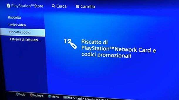 Come riscattare codice PS Plus PS4