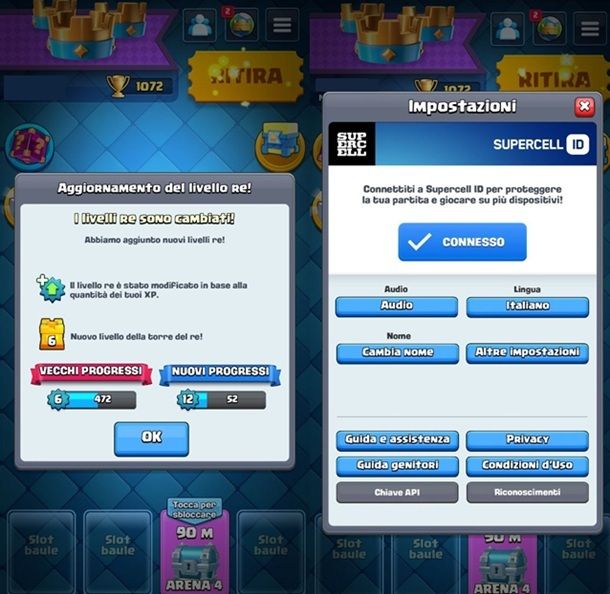 Come cambiare nome su Clash Royale prima volta