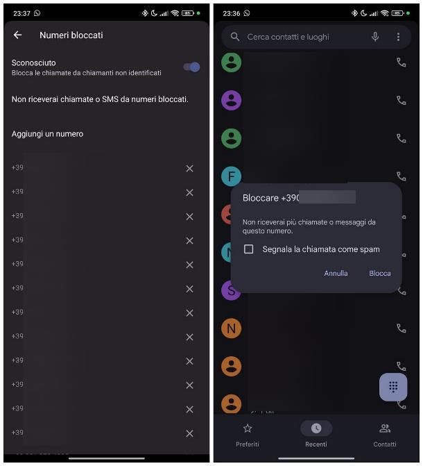 Come bloccare un numero di telefono su Android