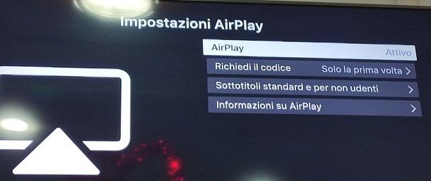 Come attivare screen mirroring su Smart TV Samsung: AirPlay