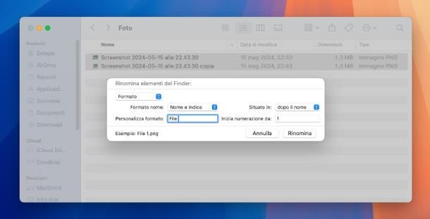 Come rinominare più file contemporaneamente