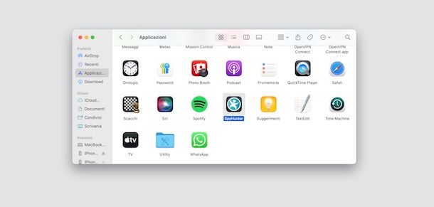 Applicazioni macOS