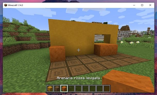 Arenaria rossa levigata Minecraft