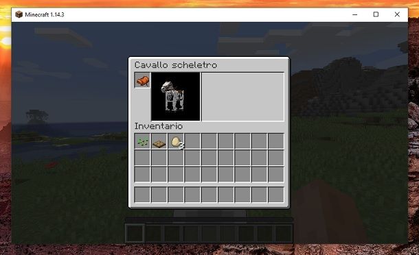 Come cavalcare un cavallo scheletro su Minecraft