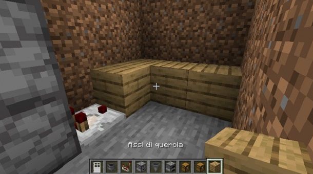 Copri legno quercia Minecraft