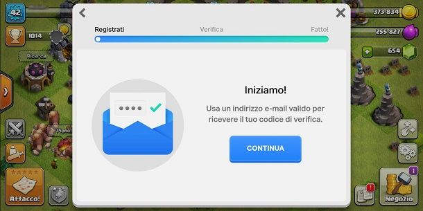 Creare account Supercell ID