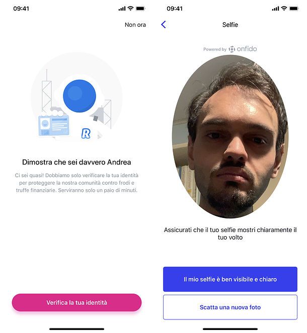 Verifica identità app Revolut