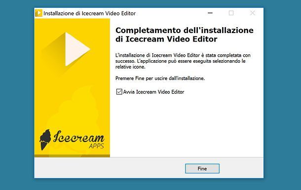 Installazione di Icecream Video Editor