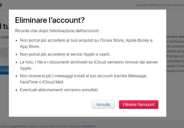 Come eliminare un ID Apple senza password