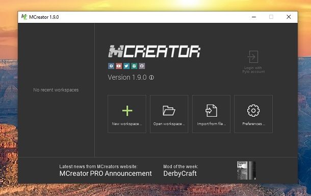 MCreator Home Page