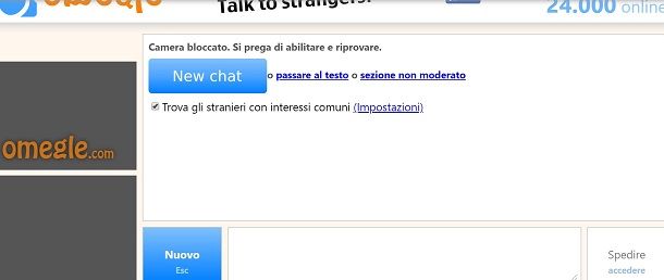 Omegle videochat