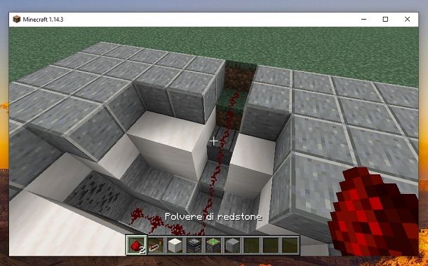 Redstone scalini Minecraft